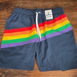 New NWT Chubbies Men's Nav The Harveys 7” The Classic Swim Trunks Medium
